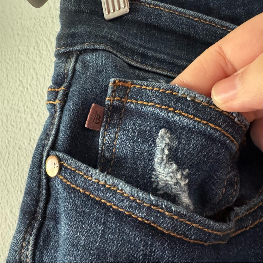 Modern Judy Blue 14W Dark Wash Skinny Fit Capri Jeans Denim Minimalist Casual - Picture 6 of 15